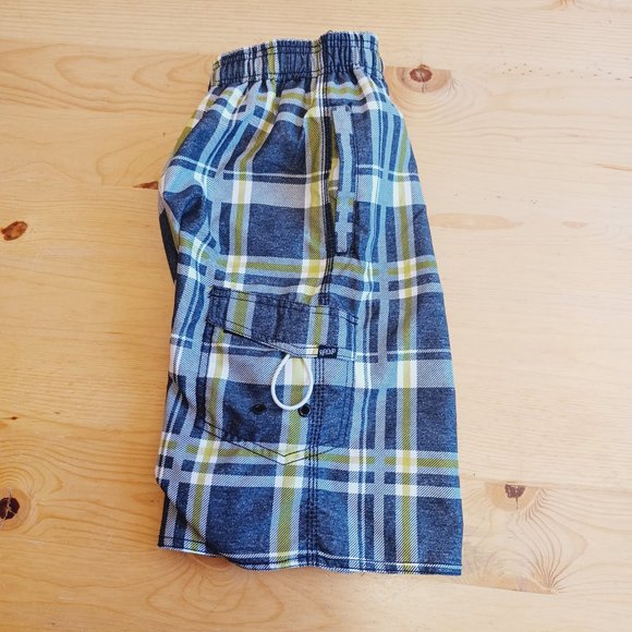 NEW! Ripzone Boy's L Swim Trunks Grey/Green  (3748) - Picture 6 of 12